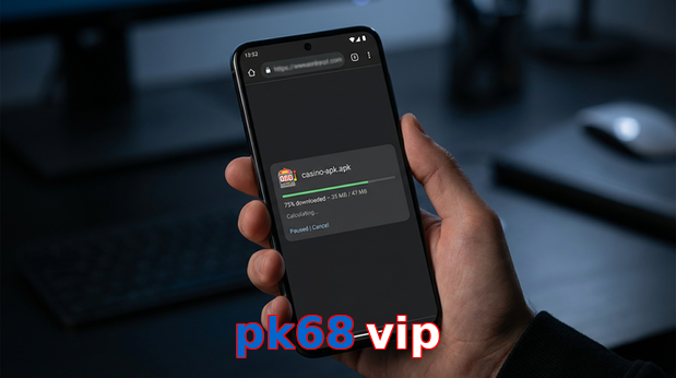Main screen of Pk68 Vip apk page for PK players