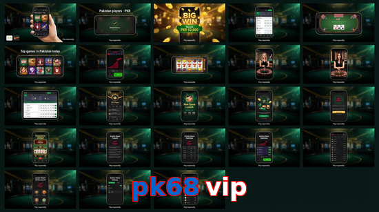 Main screen of Pk68 Vip bet page for PK players