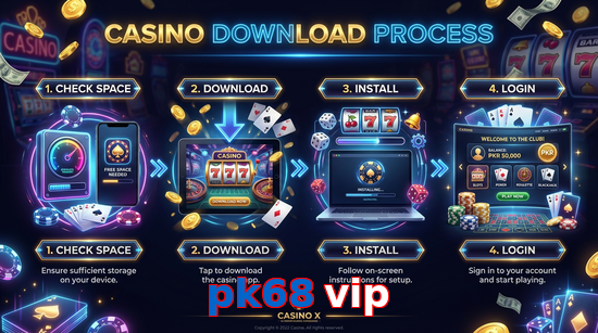 Game list for Pk68 Vip download section