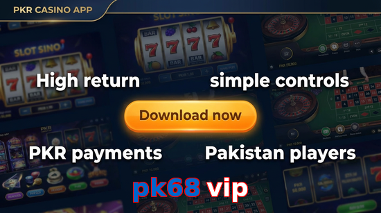 Main screen of Pk68 Vip gamedownload page for PK players