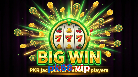 Big win animation on Pk68 Vip slot game
