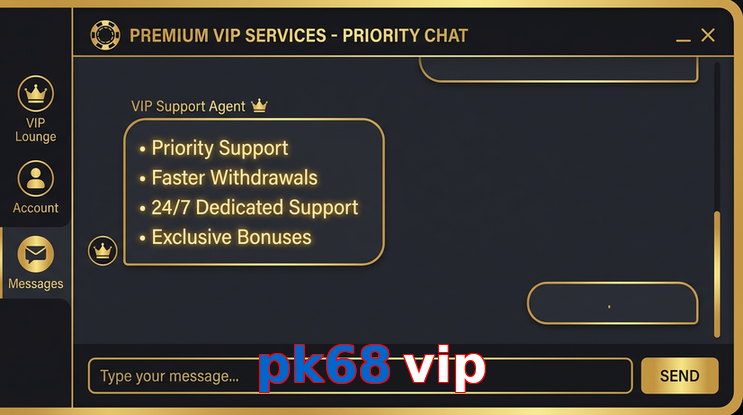 Payment and PKR controls in Pk68 Vip